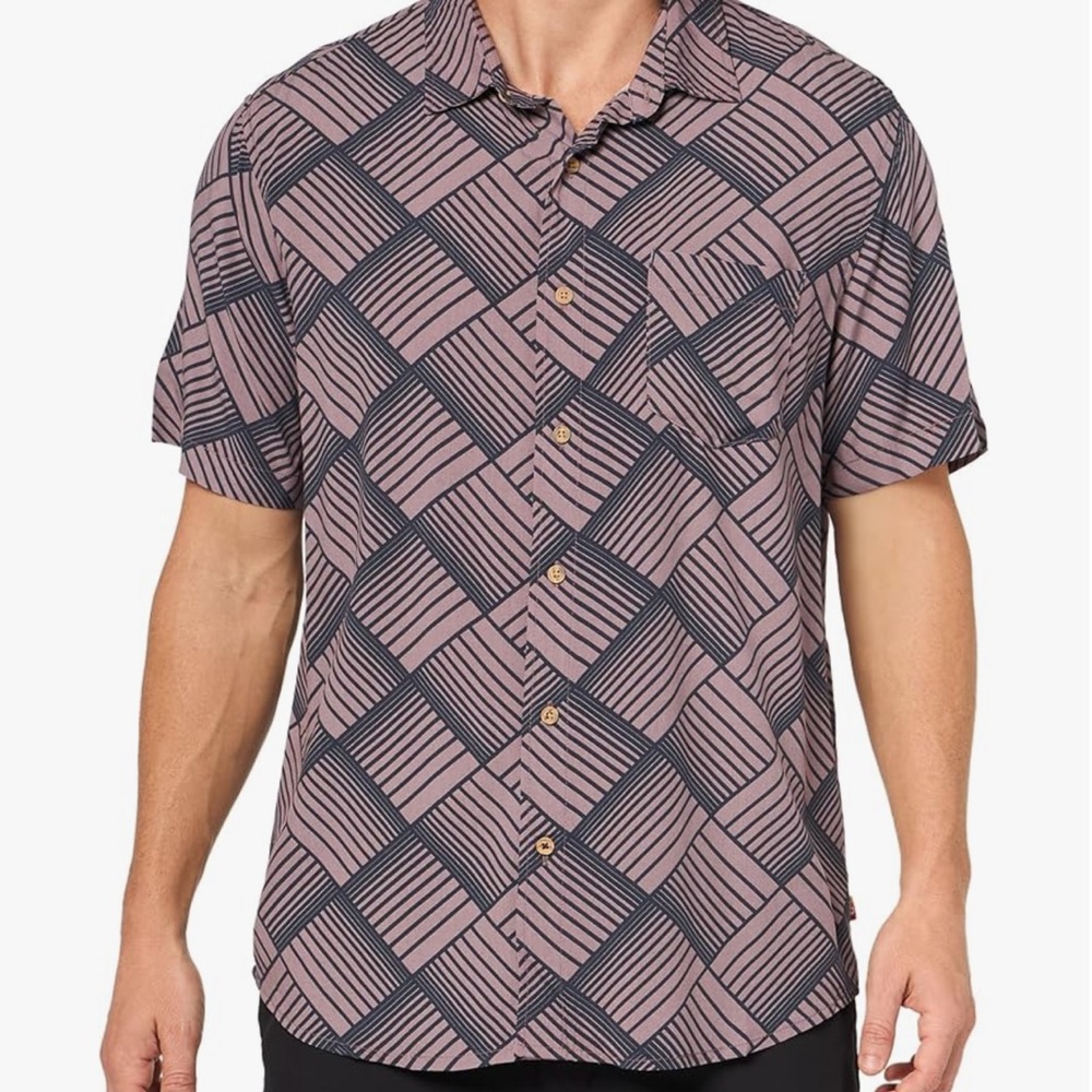 Union Bay Men’s Poolside Rayon Button Shirt XL  Posy New With Tags